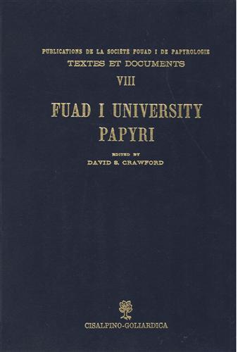 Fuad I University Papyri - David S. Crawford - copertina