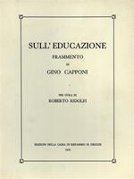 Sull'educazione, frammento