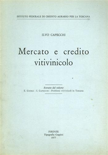 Mercato e credito vitivinicolo - Ilvo Capecchi - copertina