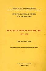Notaio di Venezia del secolo XIII ( 1290 - 1292 )