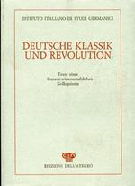 Deutsche klassik und Revolution