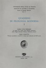 Quaderni di filologia moderna I. Lo spazio ed il tempo come elementi strutturanti della trilogia telstoiana: Detstvo,