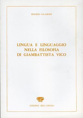 Lingua e linguaggio nella filosofia di Giambattista Vico - Rosario Salamone - copertina