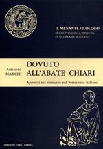 Dovuto all'Abate Chiari. Appunti sul romanzo nel Settecento italiano