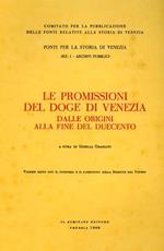 Le promissioni del Doge di Venezia dalle Origini alla fine del Duecento