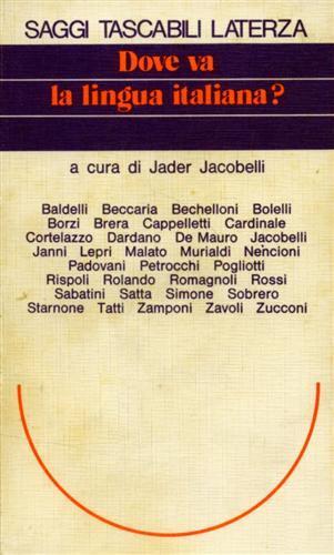 Dove va la lingua italiana? - copertina
