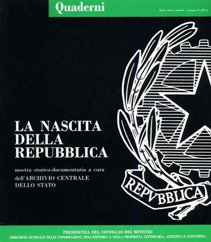 La nascita della Repubblica - copertina