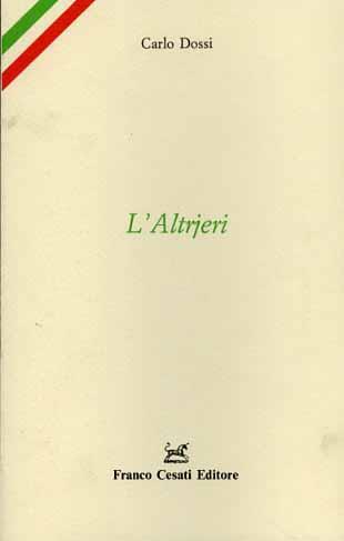 L' altrjeri - Carlo Dossi - copertina