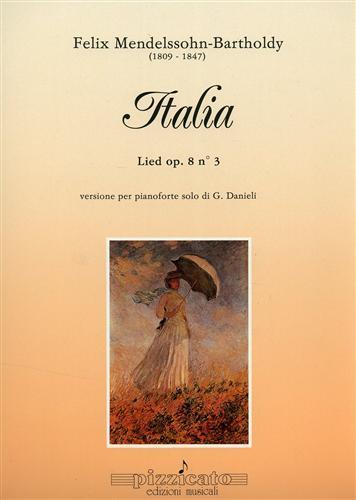 Italia lied. op. 8 n. 3 - Felix Mendelssohn Bartholdy - copertina