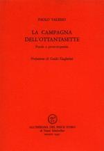 La campagna dell'Ottantasette. Poesie e prose. in. poesia
