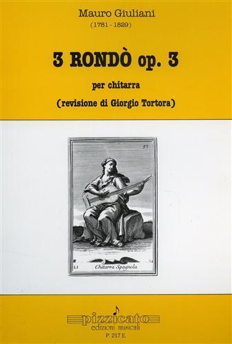 3 Rondò op. 3 per chitarra - Maria Clotilde Giuliani - copertina