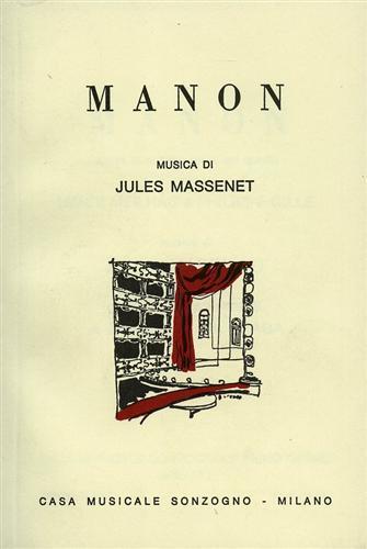 Manon - Jules Massenet - copertina
