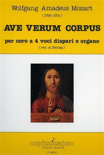 Ave verum Corpus per coro a 4 voci dispari e organo - Wolfgang Amadeus Mozart - copertina