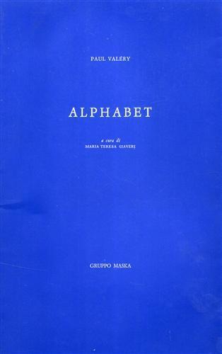 Alphabet - Paul Valéry - copertina