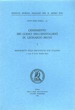 Censimento dei Codici dell'epistolario di Leonardo Bruni. I: Manoscritti delle biblioteche non italiane