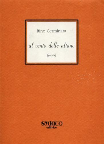 Al vento delle altane. ( Poesia ) - Rino Cerminara - copertina