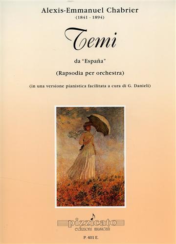 Temi da Espana rapsodia per orchesta - Alexis Emmanuel Chabrier - copertina