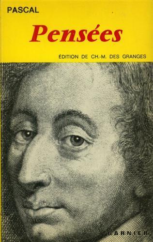 Pensées - Blaise Pascal - copertina