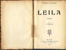 Leila - Antonio Fogazzaro - copertina