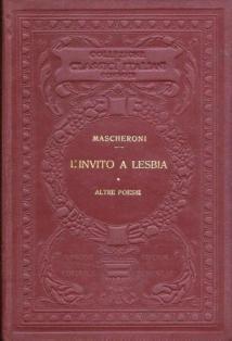 L' invito a Lesbia e altre poesie - Lorenzo Mascheroni - copertina