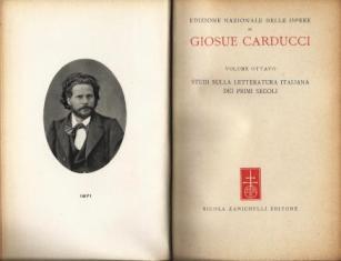 Studi sulla letteratura italiana dei primi secoli - Giosuè Carducci - copertina
