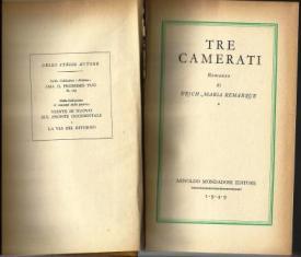 Tre camerati - Erich Maria Remarque - copertina