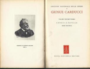 Ceneri E Faville Serie Seconda - Giosuè Carducci - copertina