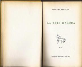 La rete dell'acqua - Corrado Pizzinelli - copertina