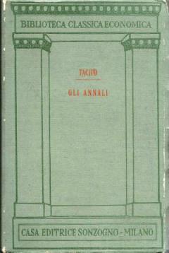 Gli Annali - P. Cornelio Tacito - copertina