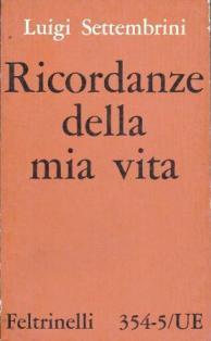 Ricordanze della mia vita - Luigi Settembrini - copertina