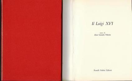 Il Luigi XVI - Alvar Gonzáles-Palacios - copertina
