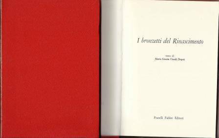 I Bronzetti Del Rinascimento - M. Grazia Ciardi Dupré dal Poggetto - copertina