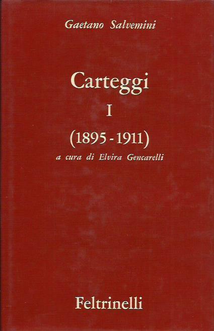 Carteggi (1895-1911) - Gaetano Salvemini - copertina