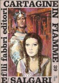 Cartagine in fiamme - Emilio Salgari - copertina