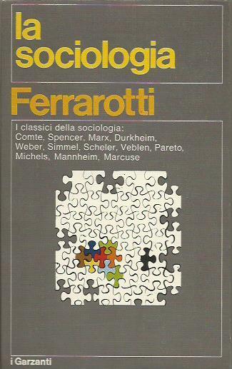 La Sociologia - Franco Ferrarotti - copertina