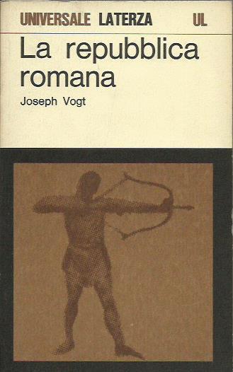 La Repubblica Romana - Joseph Vogt - copertina