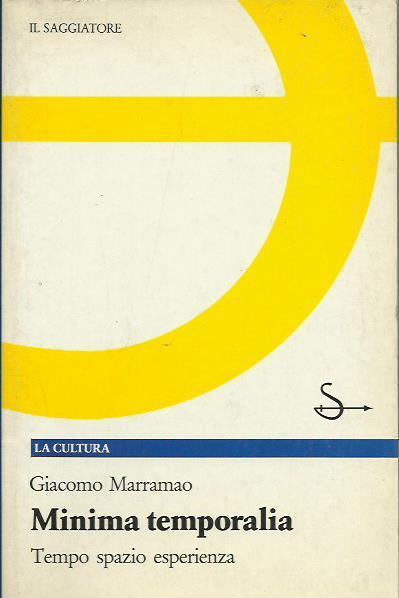 Minima temporalia - Giacomo Marramao - copertina