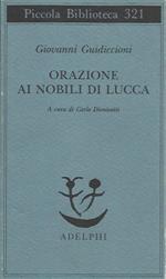 Orazione ai nobili di Lucca