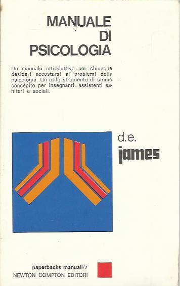 Manuale di psicologia - D.E. James - copertina