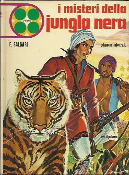 I misteri della jungla nera - Emilio Salgari - copertina