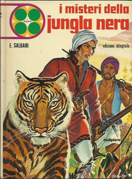 I misteri della jungla nera - Emilio Salgari - copertina