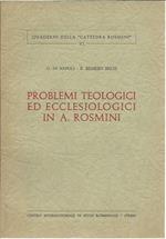 Problemi teologici ed ecclesiologici in A. Rosmini