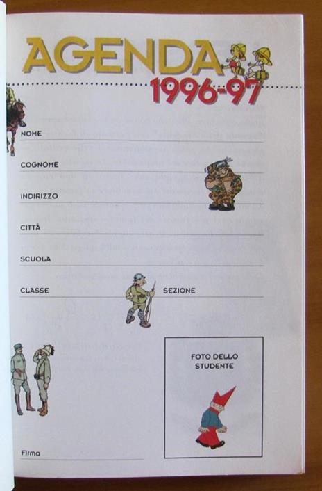 Agenda Dello Studente 1996 - 97 ill. da Toppi - 3