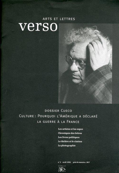 Arts et letters. Verso. 2. 1996. April - copertina