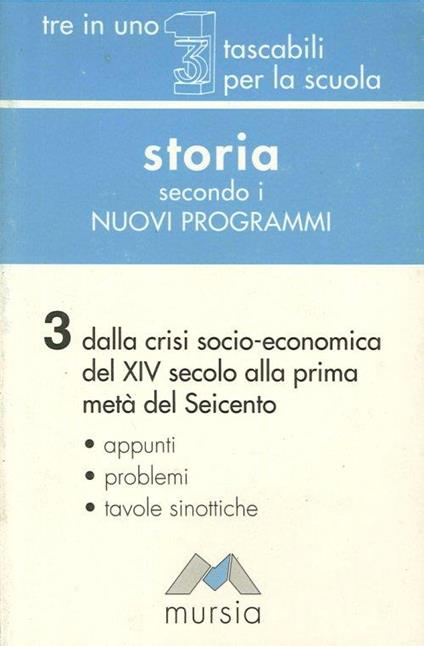 Storia secondo i nuovi programmi. Vol. 3 - copertina