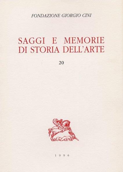 Saggi e memorie di storia dell'arte. 20 - copertina