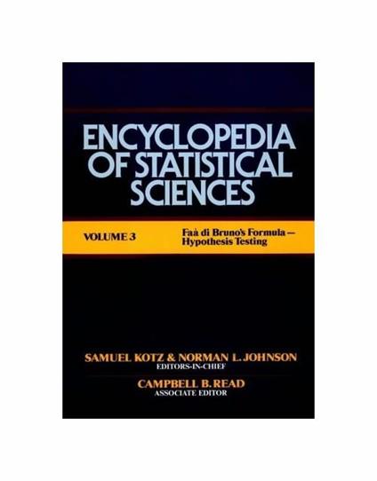 3: Encyclopedia of Statistical Sciences - copertina