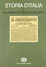 Storia d'Italia. Volume 3. Dal Primo Settecento all'Unità