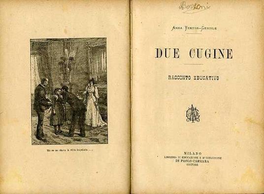 Due cugine: racconto educativo - Anna Vertua Gentile - copertina