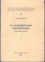 Il sacramentario adalpretiano: Cod. Vindobon. Ser. N. 206